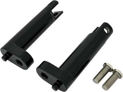 Drag Specialties Black Passenger Footpeg Mount 93-22 Harley Touring Bagger FLHR