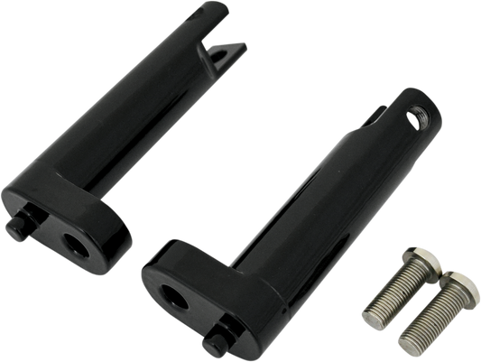 Drag Specialties Black Passenger Footpeg Mount 93-22 Harley Touring Bagger FLHR