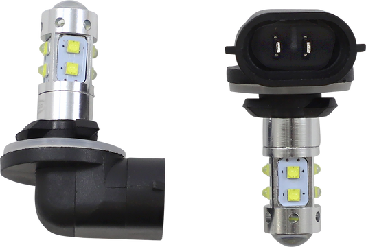 Rivco 881 LED 12V Universal Motorcycle Spotlight Bulbs Harley Davidson FLHR FLHT