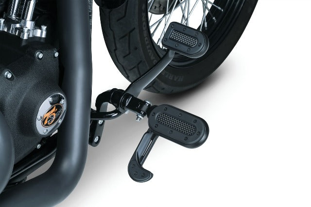 Kuryakyn 7038 Heavy Industry Black Brake Pedal Pad 00-19 Harley Dyna Softail FXS