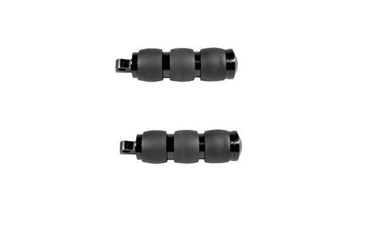 Avon Velvet Air Black Universal Male Mounted Motorcycle Folding Foot Pegs Harley