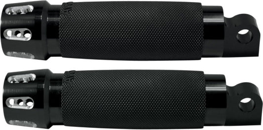 Avon Black Anodized Gatlin Male Mount Driver Passenger Motorcycle Footpegs