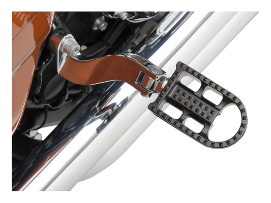 Biltwell Mushman Black Motorcycle Male Mount Footpegs fits Harley-Davidson