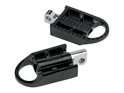 Biltwell Mushman Black Motorcycle Male Mount Footpegs fits Harley-Davidson