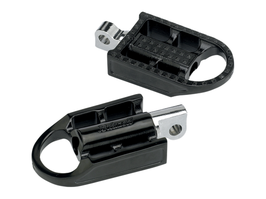 Biltwell Mushman Black Motorcycle Male Mount Footpegs fits Harley-Davidson