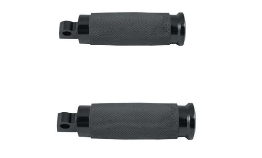 Avon Contour Black Male Mount Folding Universal Motorcycle Footpegs for Harley