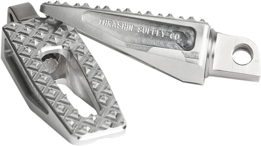 Thrashin P-54 Raw Slim Male Mount Footpegs for Harley Softail Dyna FXR Touring