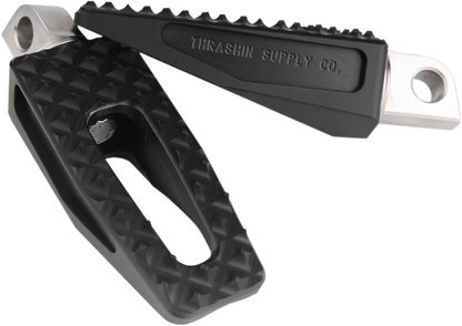 Thrashin P-54 Black Slim Male Mount Footpegs for Harley Softail Dyna Touring