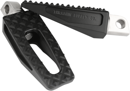 Thrashin P-54 Black Slim Male Mount Footpegs for Harley Softail Dyna Touring