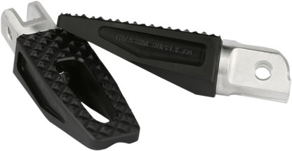 Thrashin P-54 Black Front Slim Driver Footpegs for 2018-2023 Harley Softail