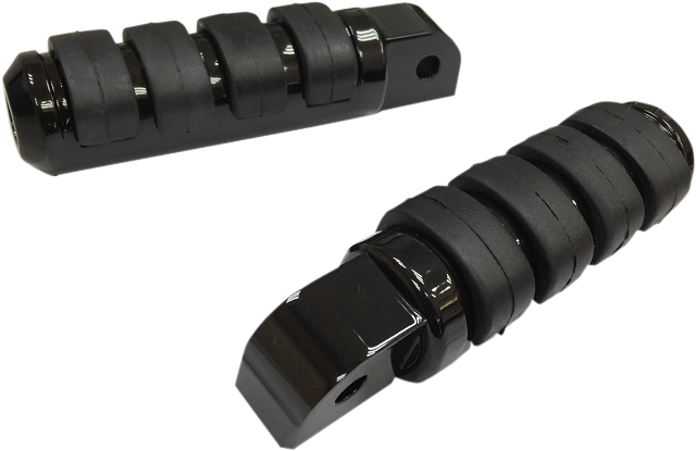 Drag Specialties Black Passenger Foot Pegs 2018-25 Harley Softail Heritage FXFB
