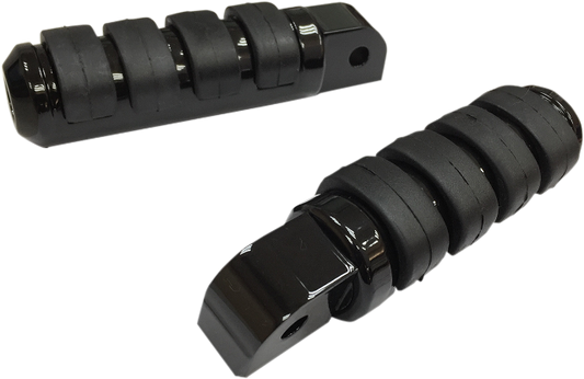 Drag Specialties Black Passenger Foot Pegs 2018-2023 Harley Softail Heritage FXFB