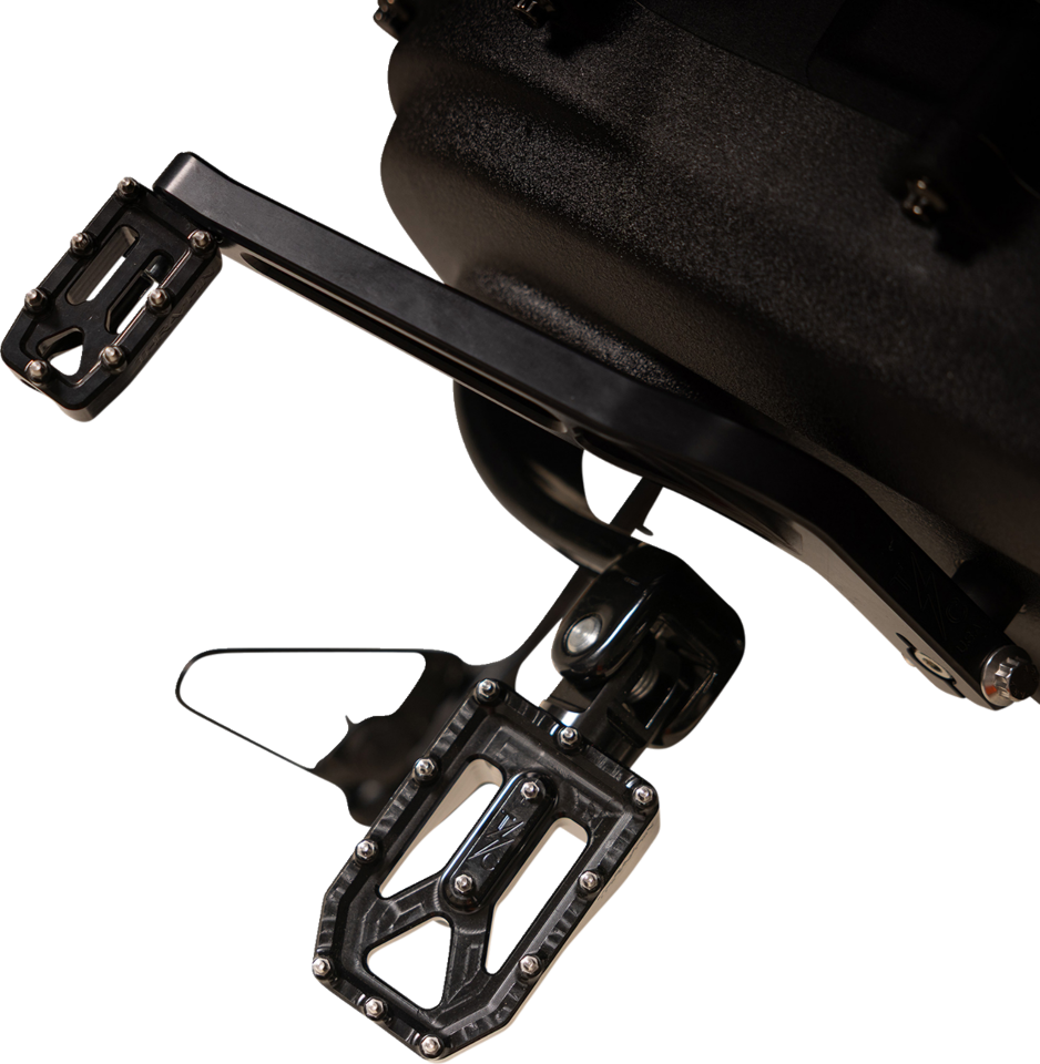 Thrashin Supply Black Aggressor Male Mount Foot Pegs for 1972-2025 Harley