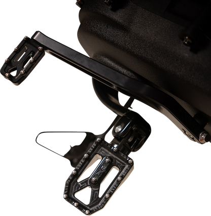 Thrashin Supply Black Aggressor Male Mount Foot Pegs for 1972-2025 Harley