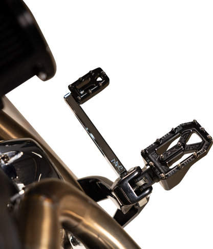 Thrashin Supply Black Aggressor Male Mount Foot Pegs for 1972-2025 Harley