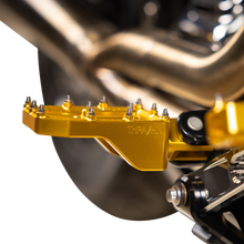 Thrashin Supply Gold Aggressor Male Mount Foot Pegs for 1972-2025 Harley