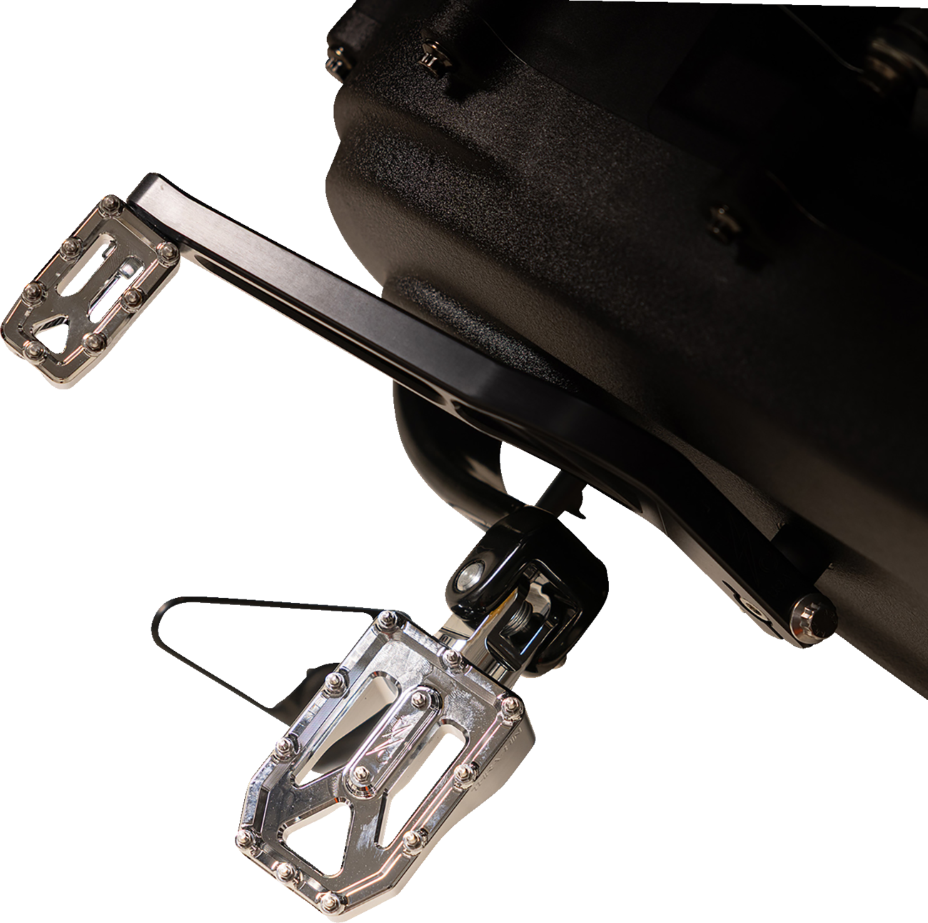 Thrashin Supply Chrome Aggressor Male Mount Foot Pegs for 1972-2025 Harley