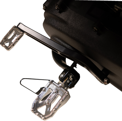 Thrashin Supply Chrome Aggressor Male Mount Foot Pegs for 1972-2025 Harley