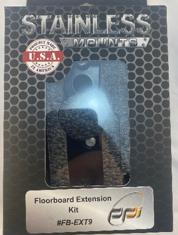 Pro pad Black Front FloorBoard .8" Out Extension Kit fits 2009-20 Harley Touring
