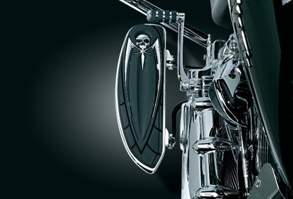 Kuryakyn 4588 Chrome Driver Floorboard Relocation Brackets 97-16 Harley Touring