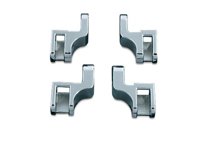 Kuryakyn 4588 Chrome Driver Floorboard Relocation Brackets 97-16 Harley Touring
