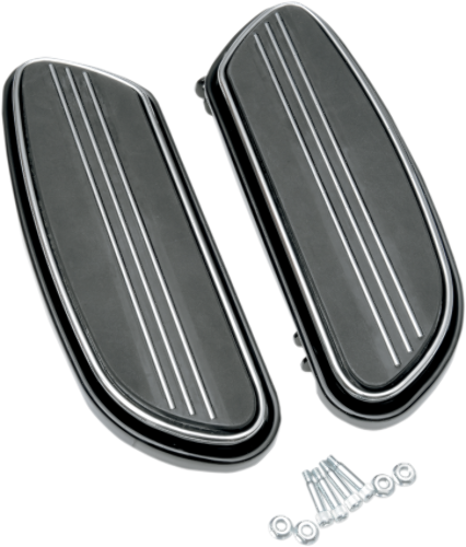 Drag Specialties Sweeper Driver Black Floorboards fits 87-19 Harley Touring