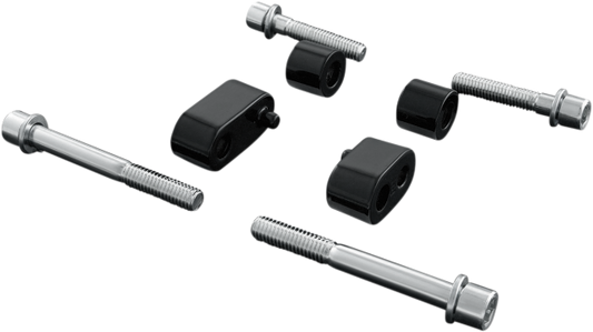 Kuryakyn 7509 Black Driver Floorboard Extension Kit for 2009-2021 Harley Touring