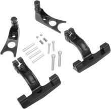 Drag Specialties Black Passenger Floorboard Mounts for 2000-2017 Harley Softail