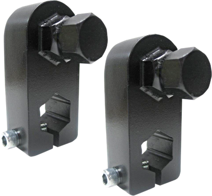 Pingel Black Rear Pair Passenger Floorboard Risers fits 2001-2017 Harley Softail