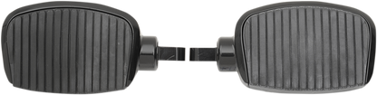 Drag Specialties Black 3" Male Mount Mini Driver Passenger Floorboards Harley