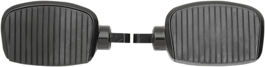 Drag Specialties Black 3" Male Mount Mini Driver Passenger Floorboards Harley