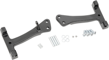Drag Specialties Black Passenger Motorcycle Floorboard Mounts 06-17 Harley Dyna