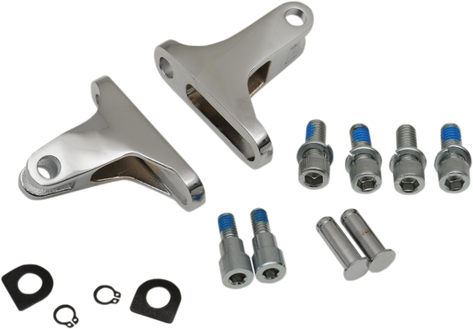Drag Specialties Short Passenger Footpeg Mount Kit fits 1993-2022 Harley Touring