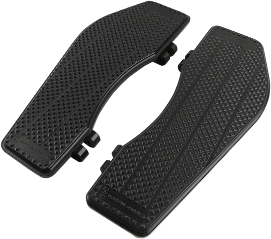 Thrashin Bagger Black Front Driver Floorboards 1980-2023 Harley Touring Softail