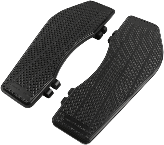 Thrashin Bagger Black Front Driver Floorboards 1980-2023 Harley Touring Softail