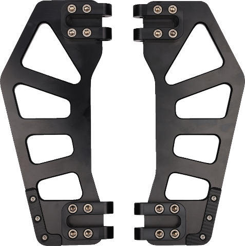 Thrashin Apex Black Front Driver Floorboards 1980-2023 Harley Touring Softail