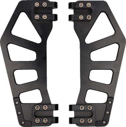 Thrashin Apex Black Front Driver Floorboards 1980-2023 Harley Touring Softail