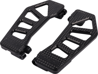 Thrashin Apex Black Front Driver Floorboards 1980-2023 Harley Touring Softail