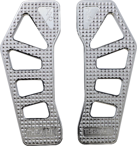 Thrashin Apex Chrome Front Driver Floorboards 1980-2023 Harley Touring Softail