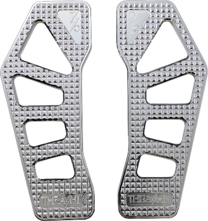 Thrashin Apex Chrome Front Driver Floorboards 1980-2023 Harley Touring Softail