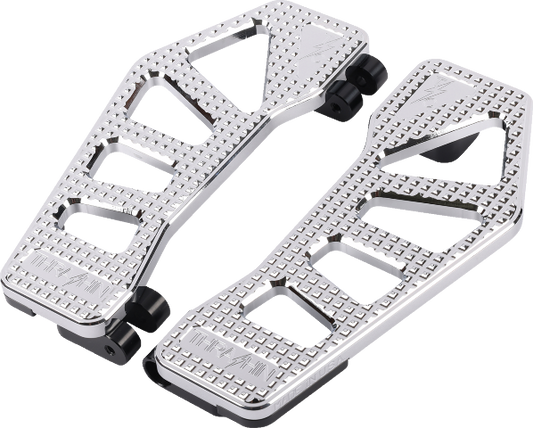 Thrashin Apex Chrome Front Driver Floorboards 1980-2023 Harley Touring Softail
