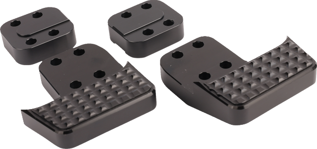 Thrashin Apex Black Floorboard Tail Extension with Lift Kit for Harley Davidson