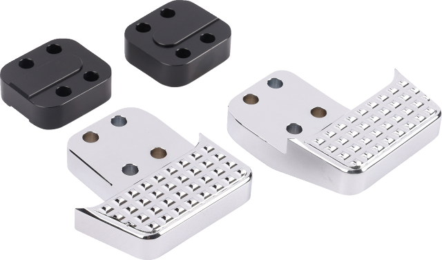 Thrashin Apex Chrome Floorboard Tail Extension & Lift Kit for Harley Davidson