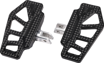 Thrashin Apex Mini Black Front Driver Floorboards 2018-2023 Harley Softail FLFBS