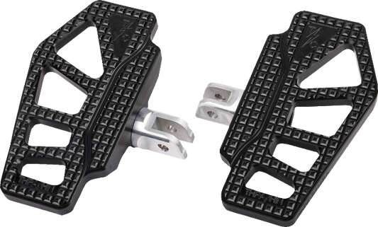 Thrashin Apex Mini Black Front Driver Floorboards 2018-2023 Harley Softail FLFBS