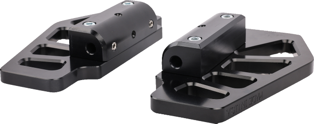 Thrashin Apex Mini Black Passenger Floorboards 1986-2023 Harley Softail Touring