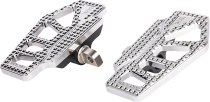 Thrashin Apex Chrome Mini Male Mount Floorboards for 1957-17 Harley Softail Dyna
