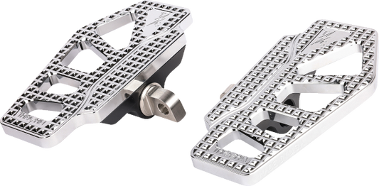 Thrashin Apex Chrome Mini Male Mount Floorboards for 1957-17 Harley Softail Dyna
