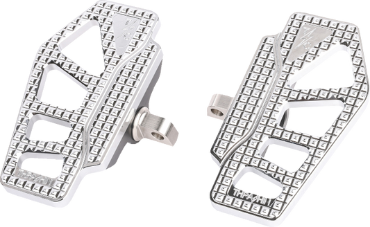 Thrashin Apex Chrome Mini Male Mount Floorboards for 1957-17 Harley Softail Dyna