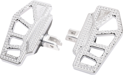 Thrashin Apex Mini Chrome Front Driver Floorboards 2018-2023 Harley Softail
